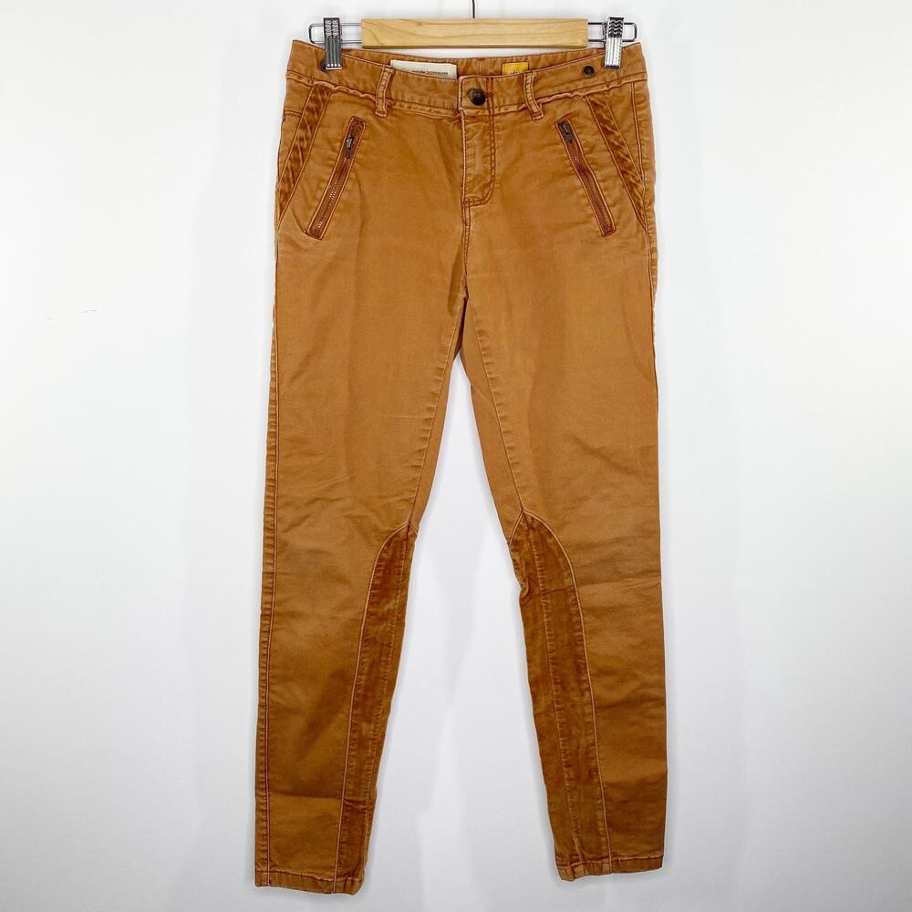 Anthropologie Pilcro & The Letterpress Jodhpur Orange Pants Womens Size 2